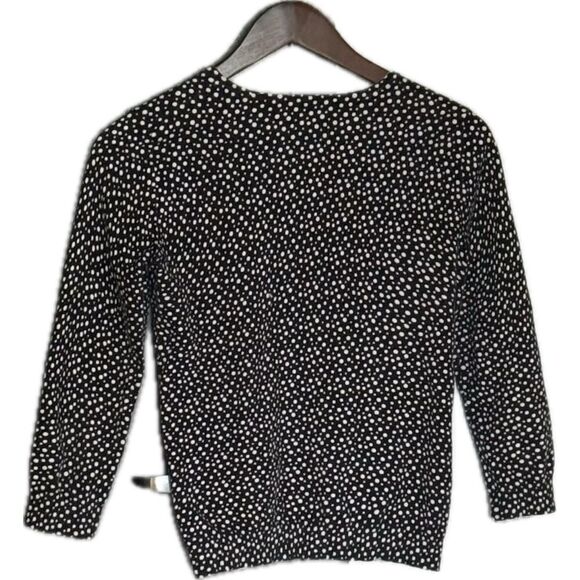 Cable & Gauge Black and White Polka Dot Cardigan - Picture 3 of 5